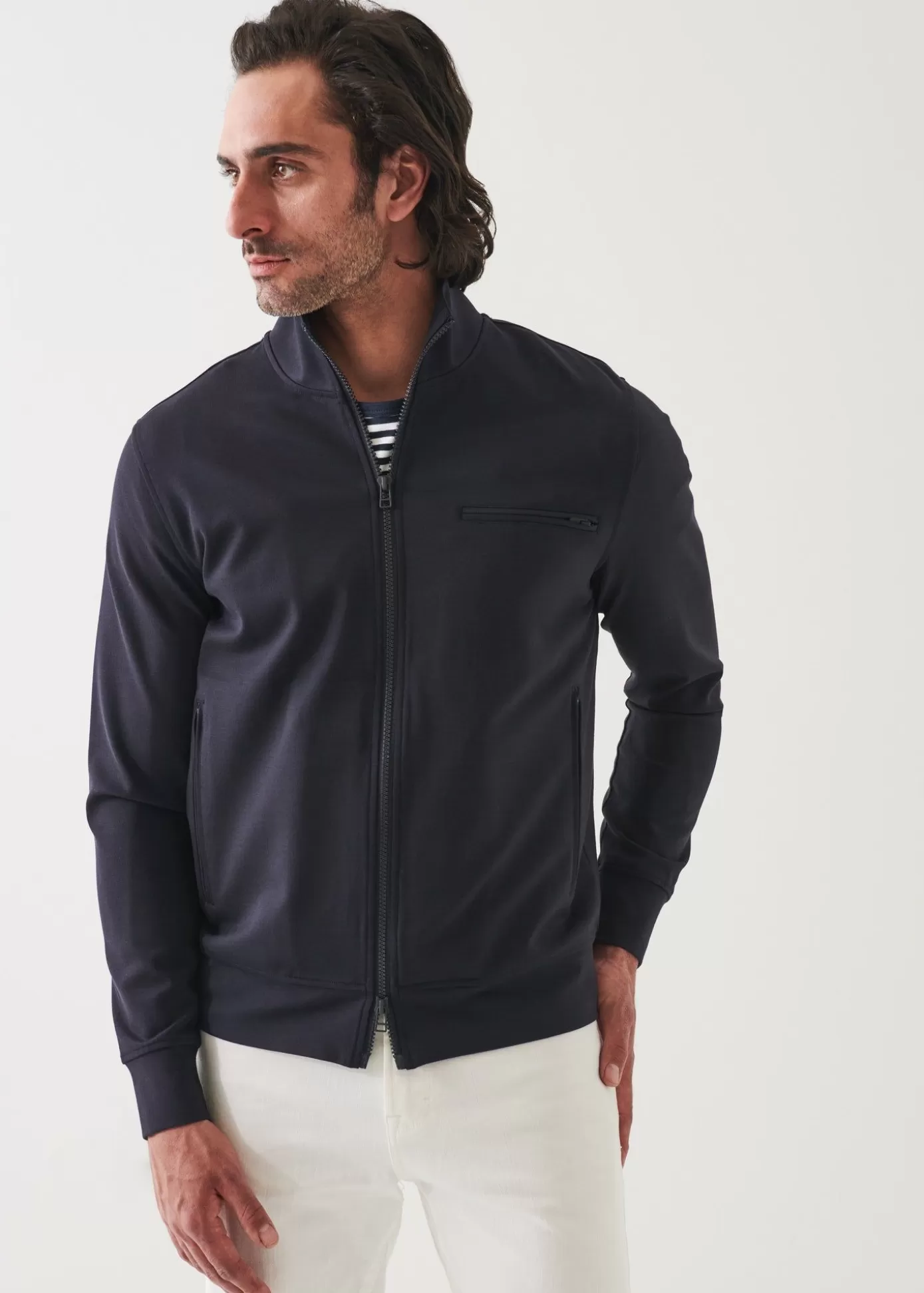 PATRICK ASSARAF Active Full Zip Track Jacket Sale