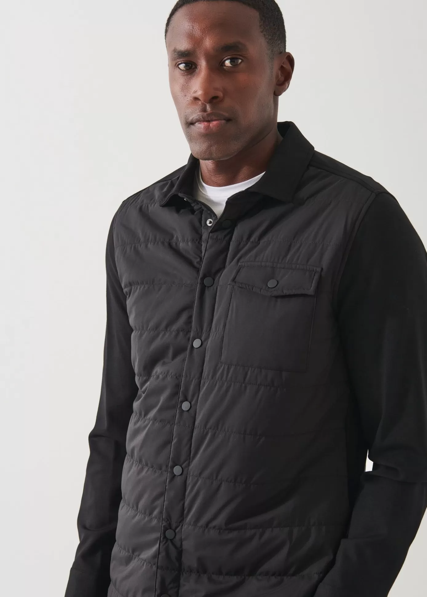 PATRICK ASSARAF Active Quilted Shirt Jacket Cheap