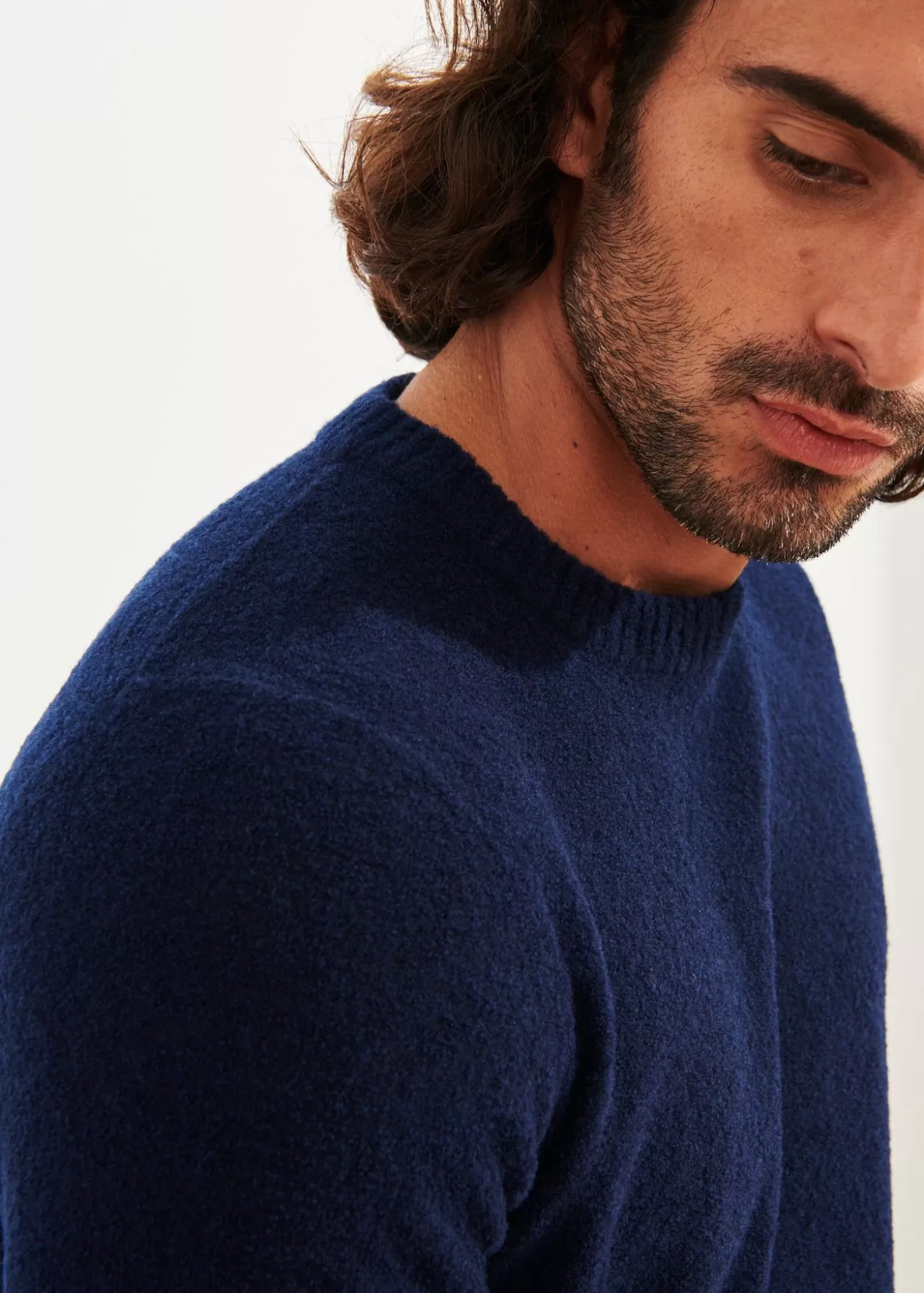 PATRICK ASSARAF Boucle Merino Crewneck Clearance