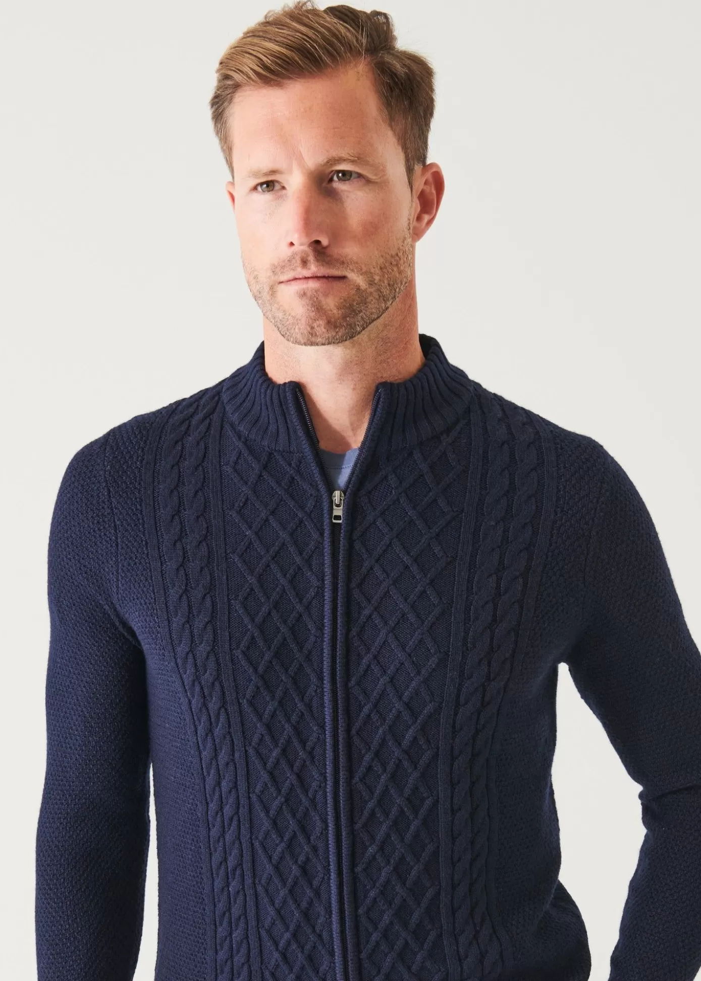 PATRICK ASSARAF Cable Full Zip Cardigan Store