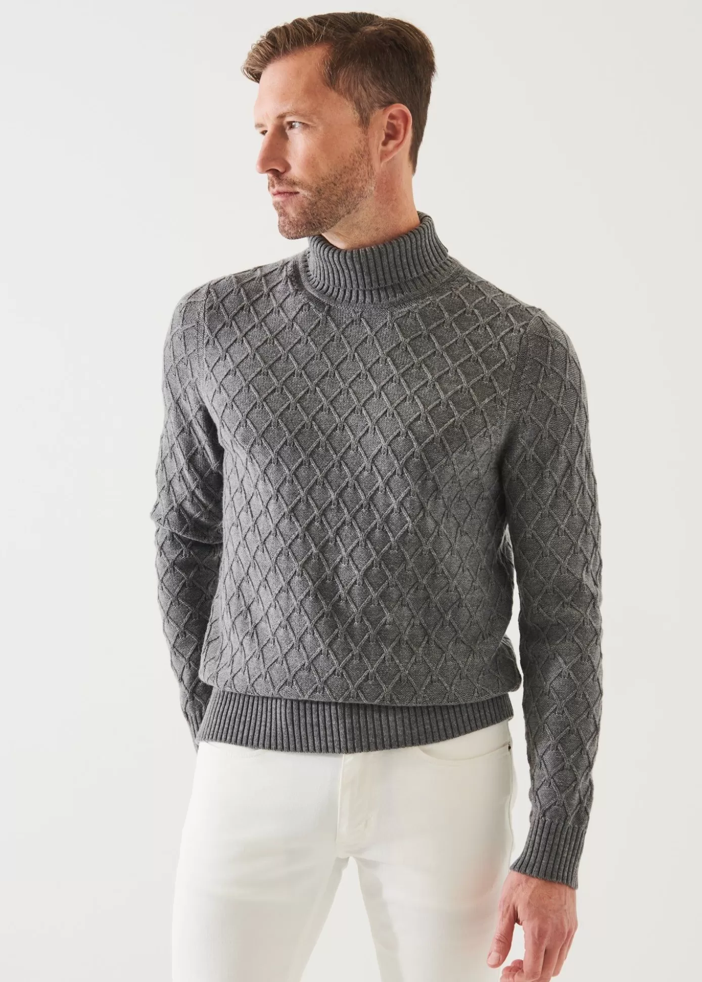 PATRICK ASSARAF Cable Knit Turtleneck Cheap