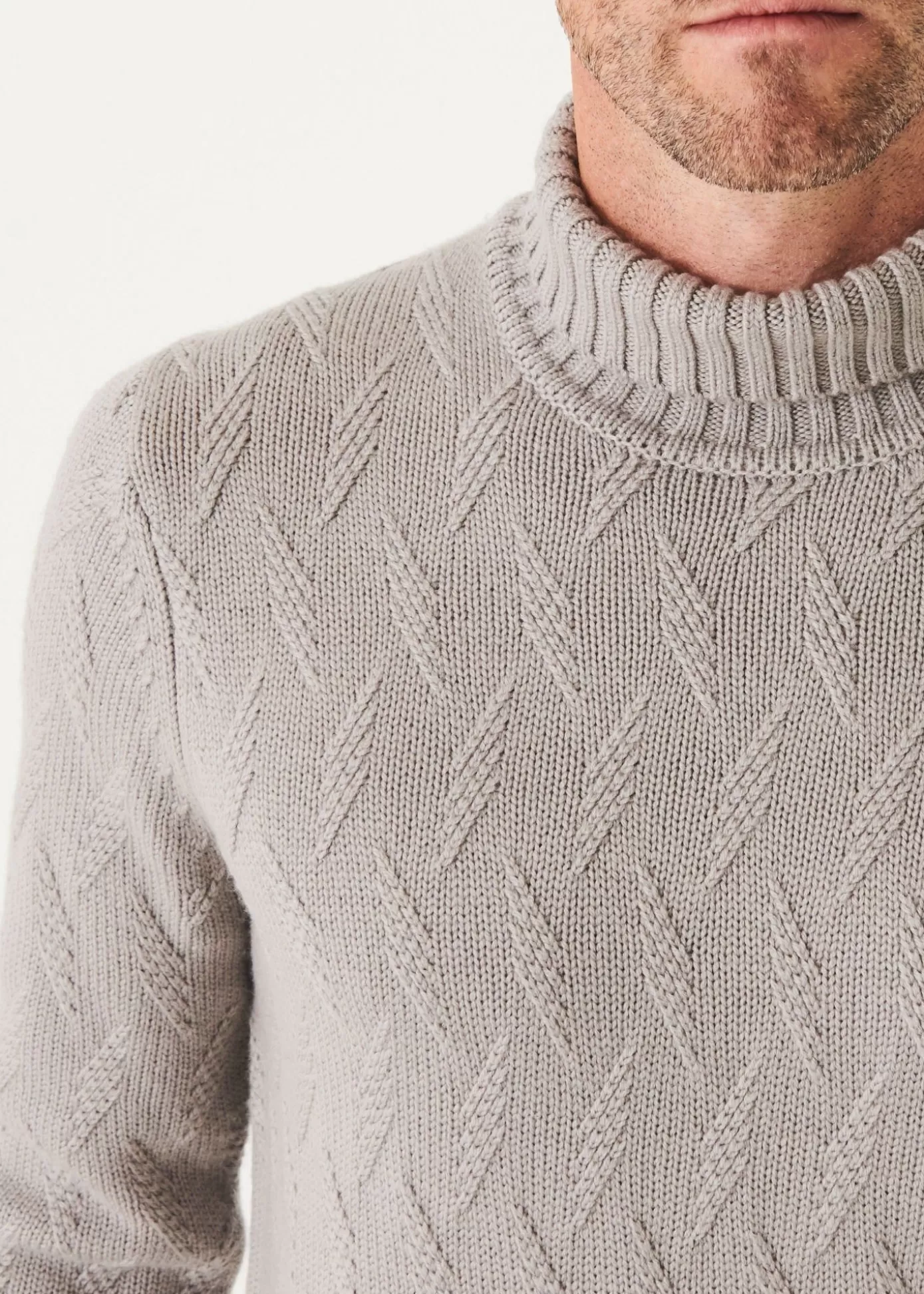 PATRICK ASSARAF Chevron Turtleneck Store