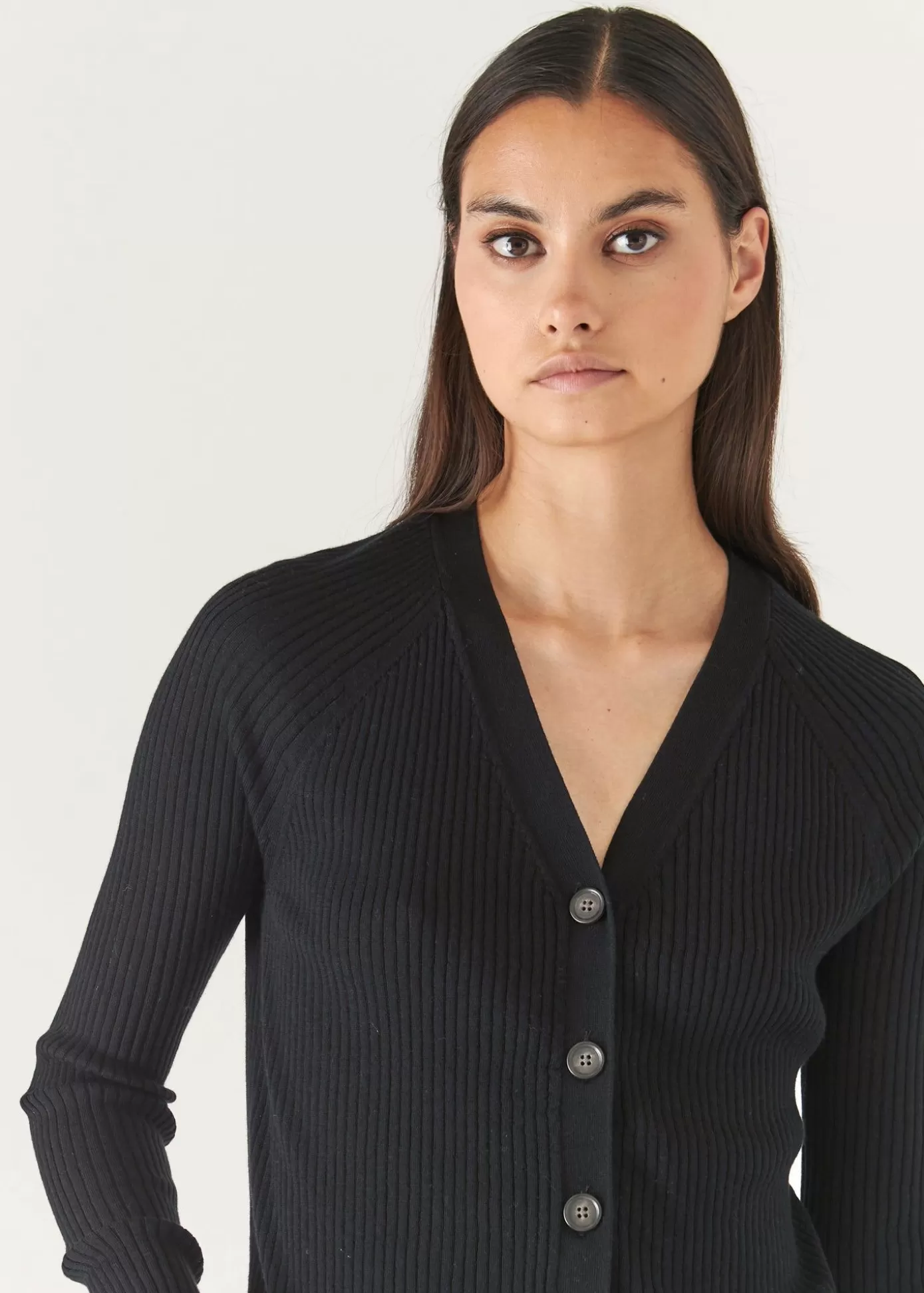 PATRICK ASSARAF Cotton Cupro Ribbed Cardigan Hot