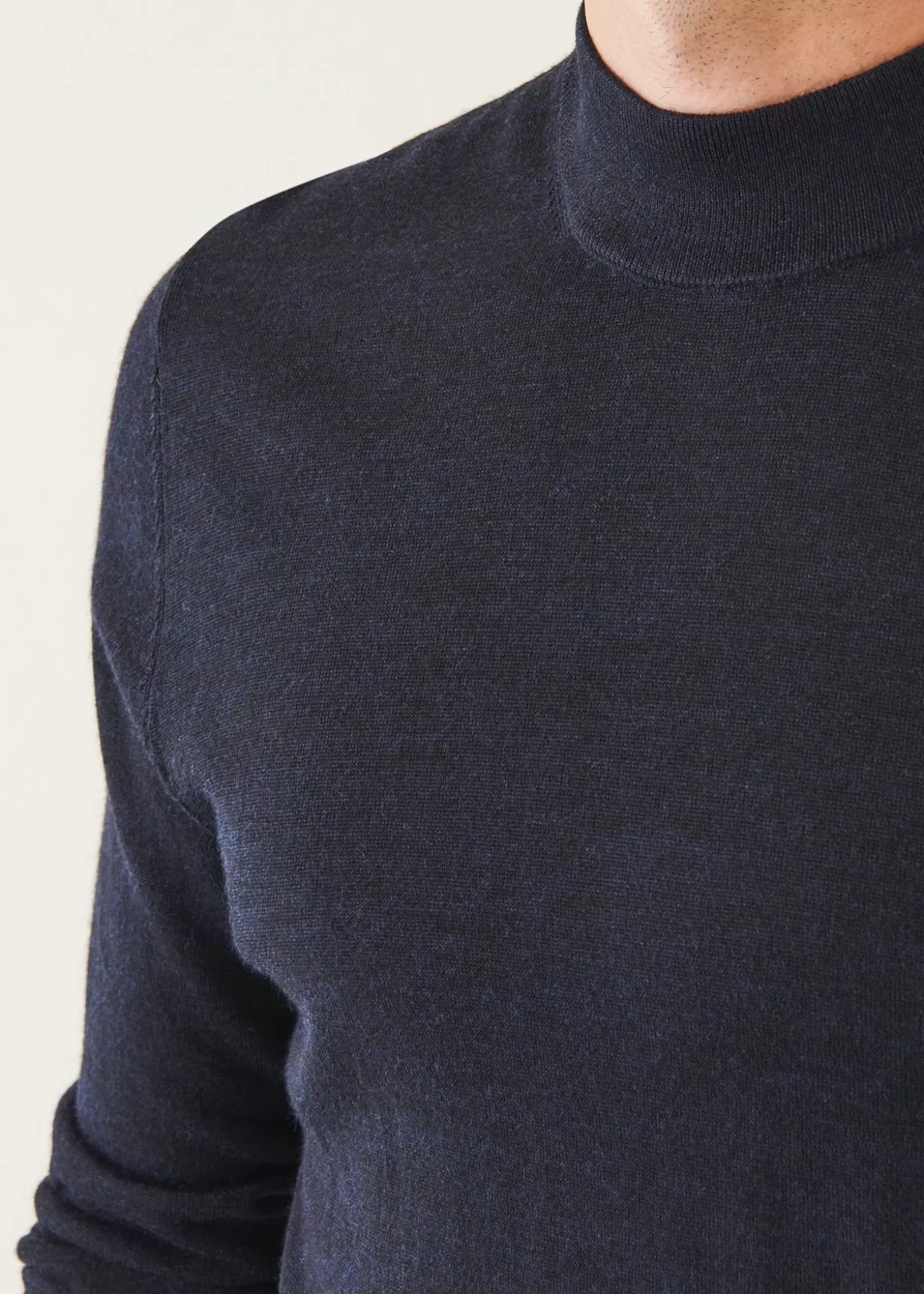 PATRICK ASSARAF Extra-Fine Merino Mock Neck Clearance