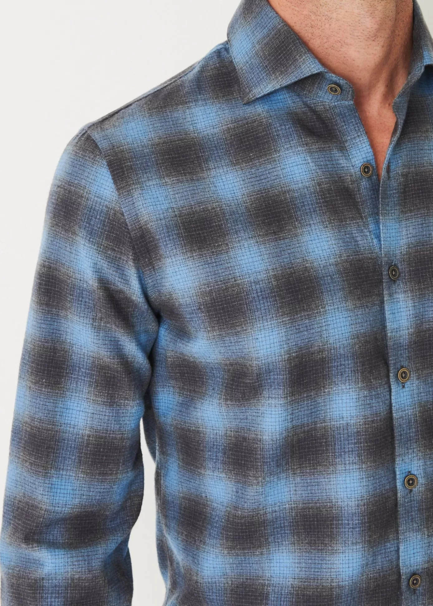 PATRICK ASSARAF Flannel Plaid Shirt Online