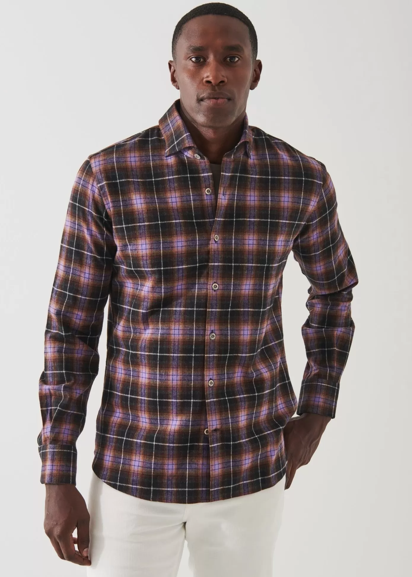 PATRICK ASSARAF Flannel Shirt Cheap