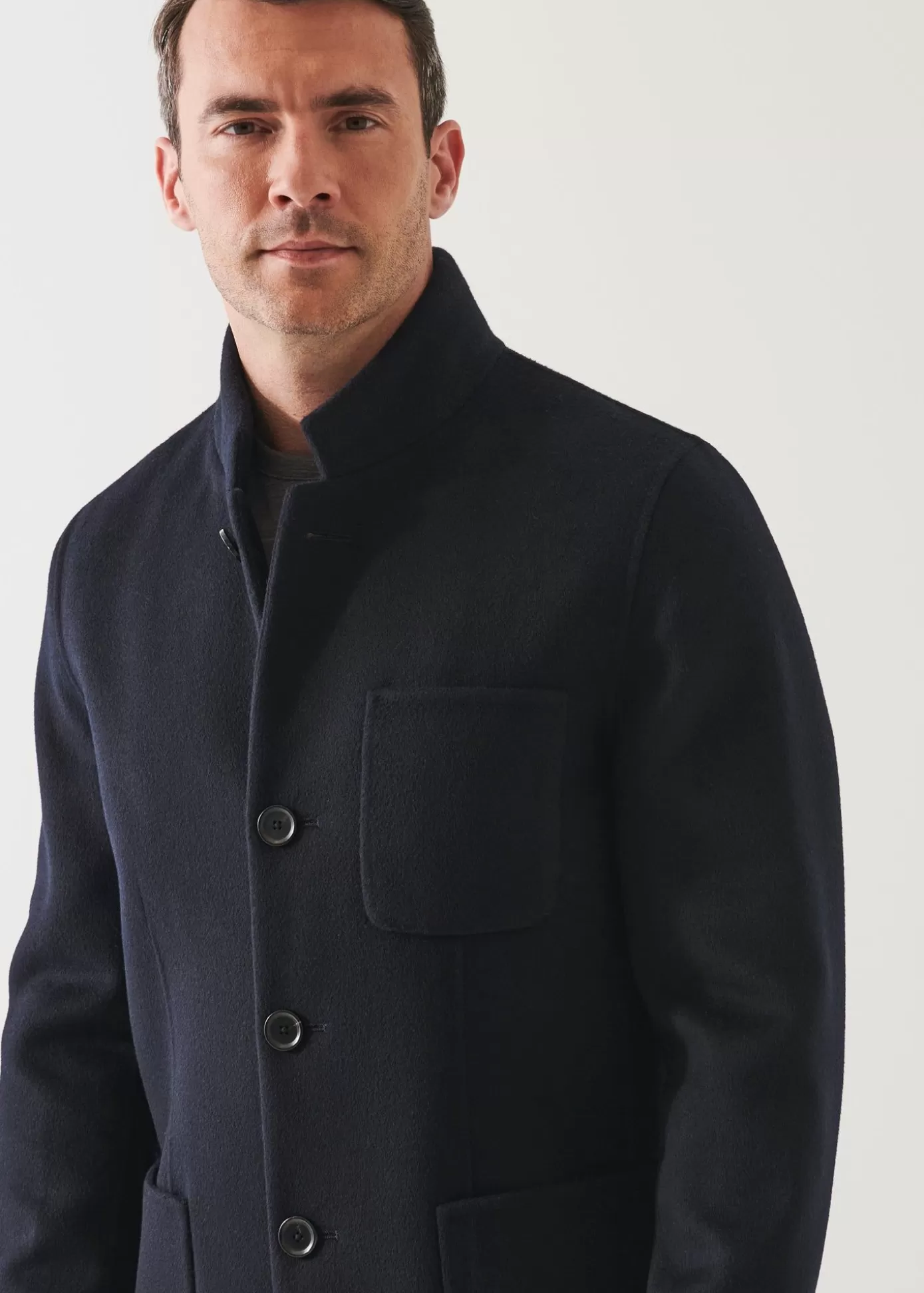 PATRICK ASSARAF Hybrid Wool-Cashmere Jacket Store