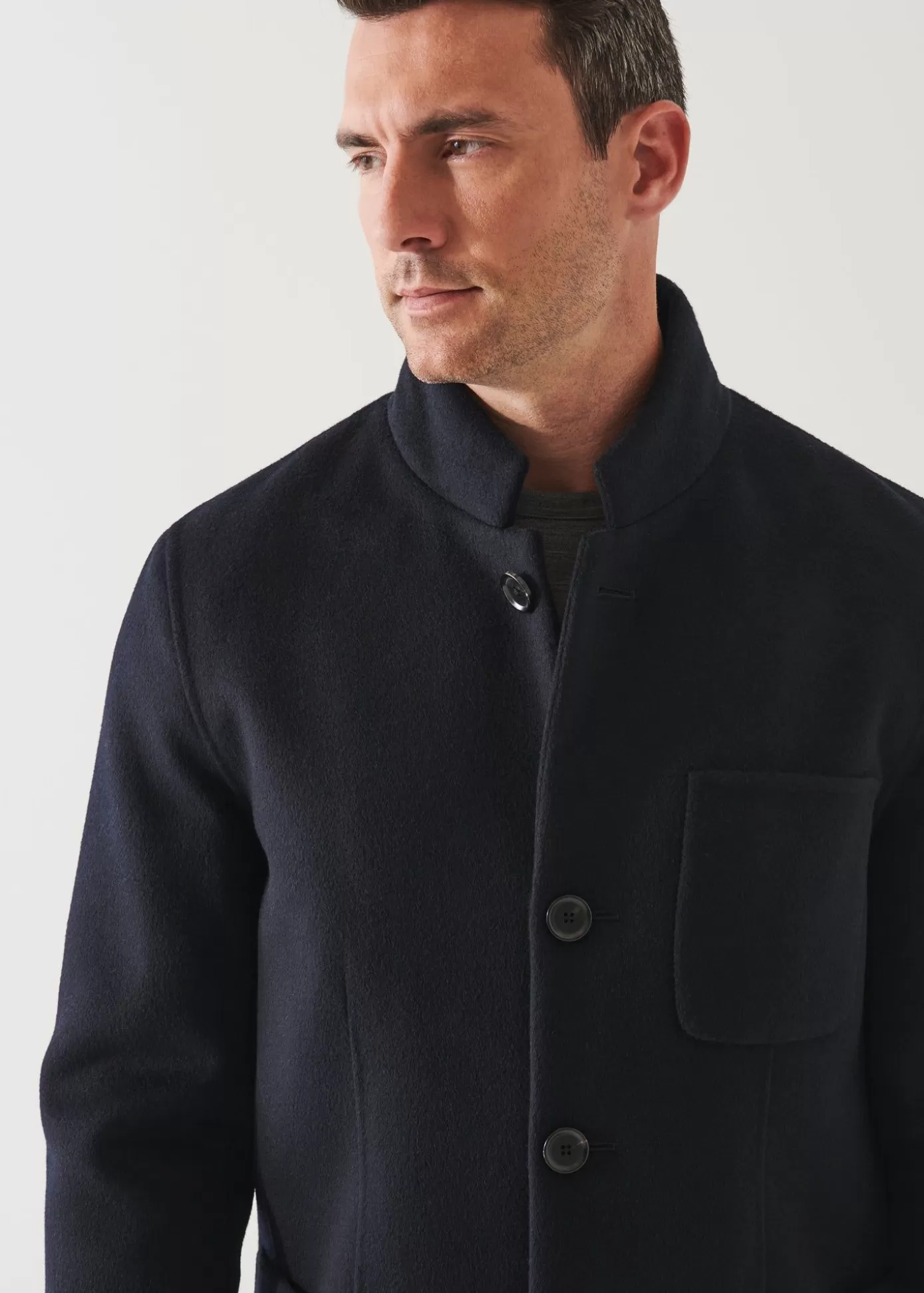 PATRICK ASSARAF Hybrid Wool-Cashmere Jacket Store