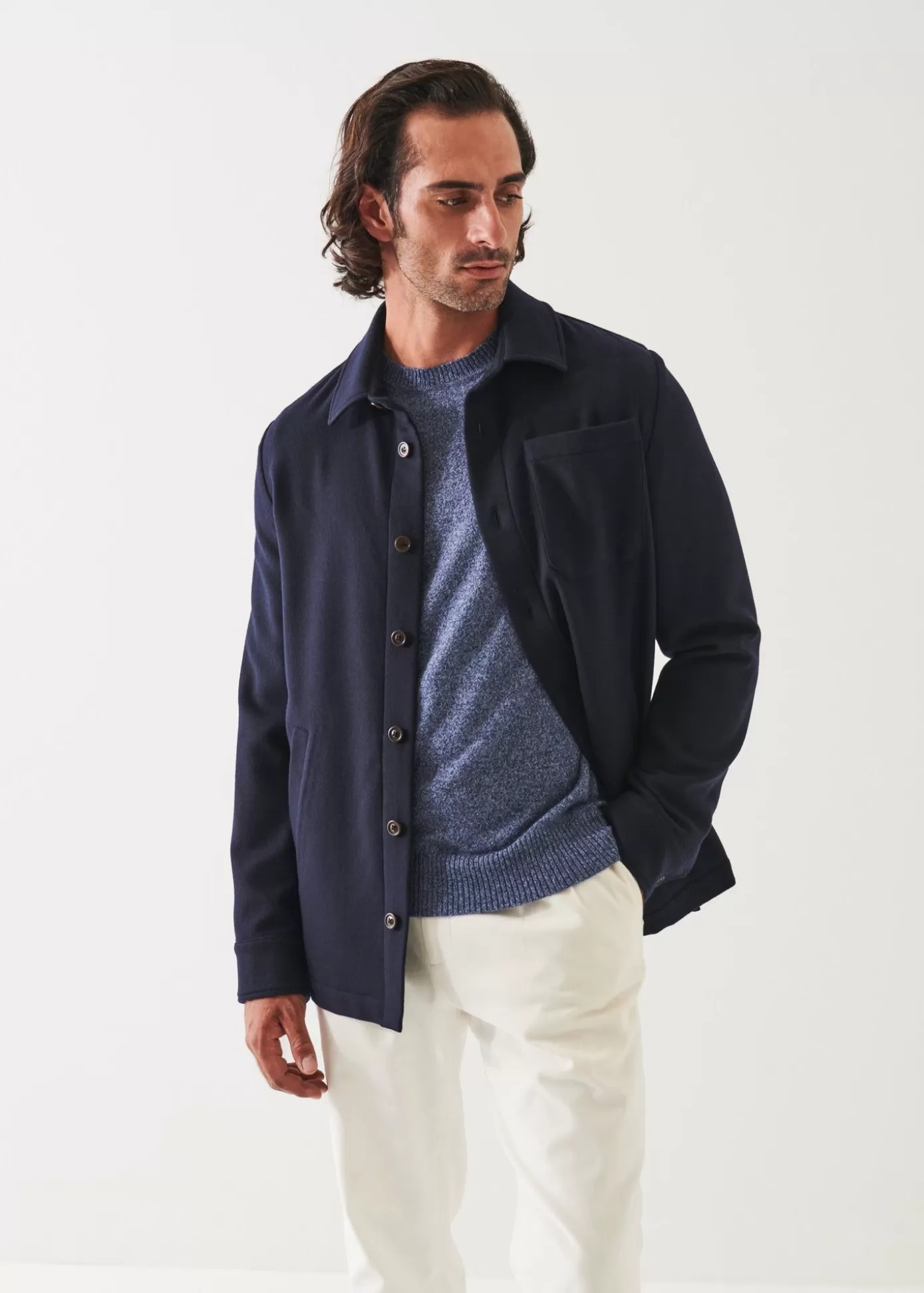 PATRICK ASSARAF Italian One Pocket Shirt Jacket Online