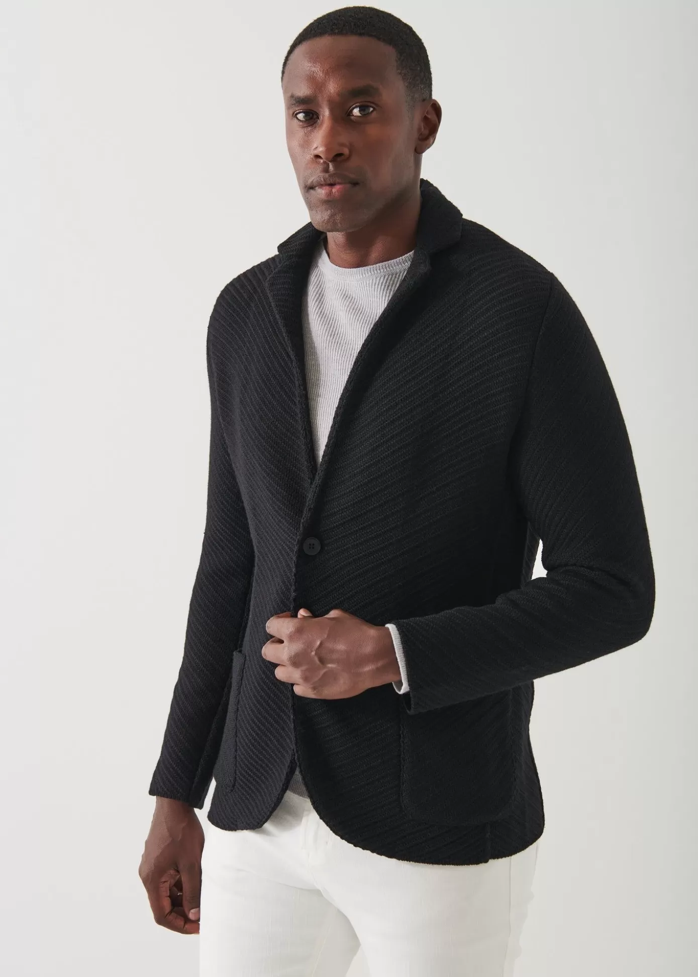 PATRICK ASSARAF Knit Sweater Jacket Sale