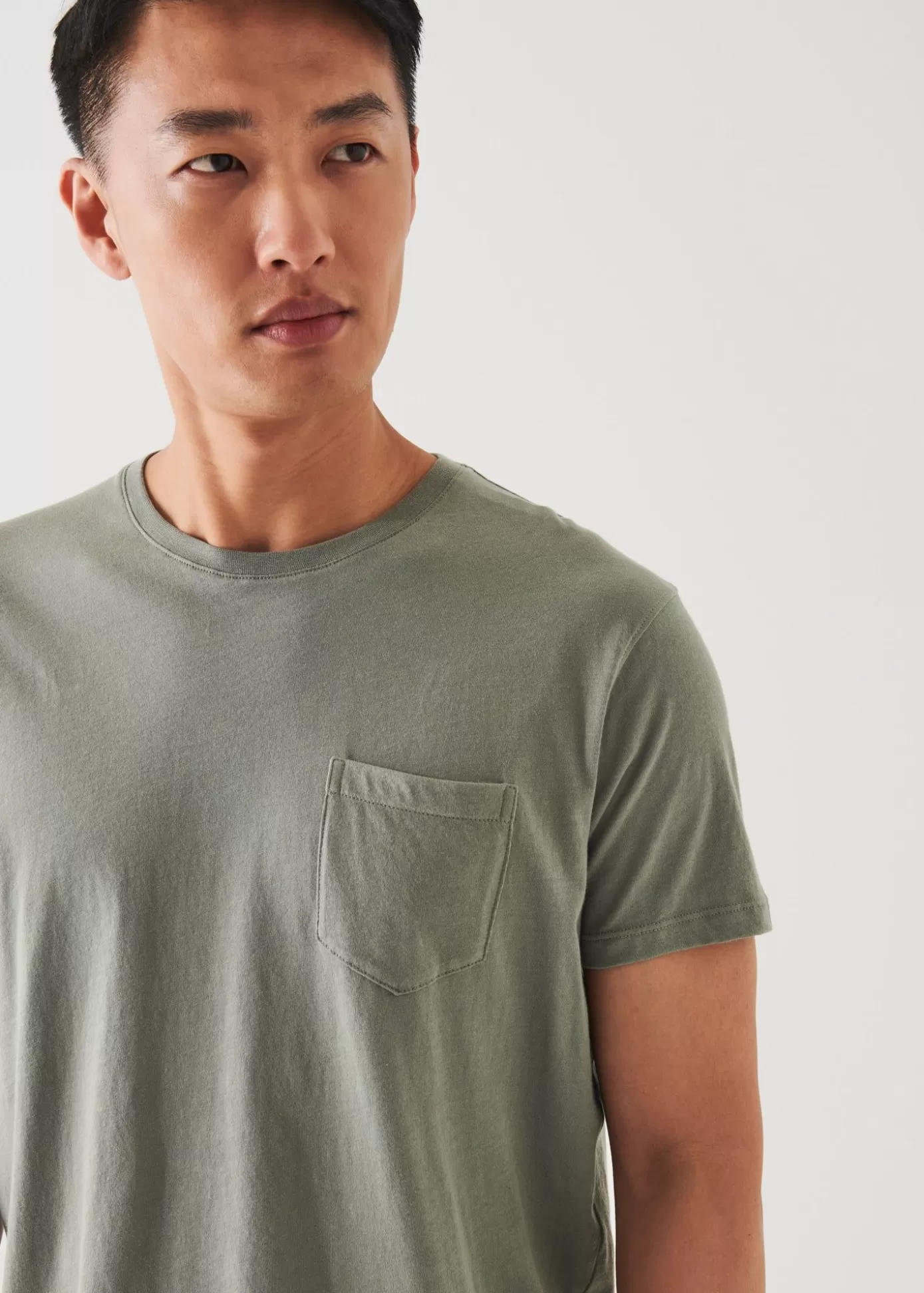 PATRICK ASSARAF Lightweight Pima Cotton Pocket T-Shirt Shop