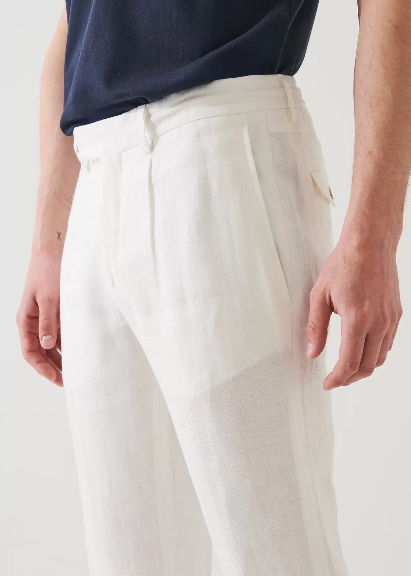 PATRICK ASSARAF Linen Pant Outlet