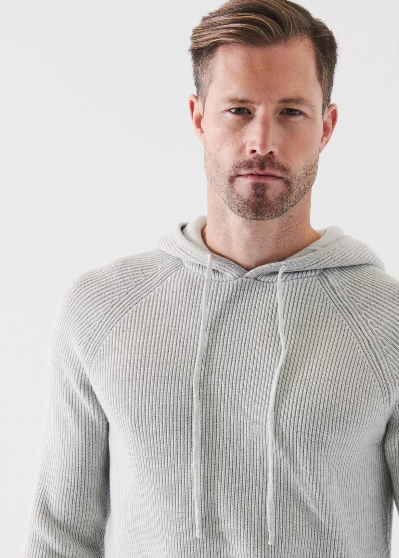 PATRICK ASSARAF Merino Ribbed Hoodie Flash Sale