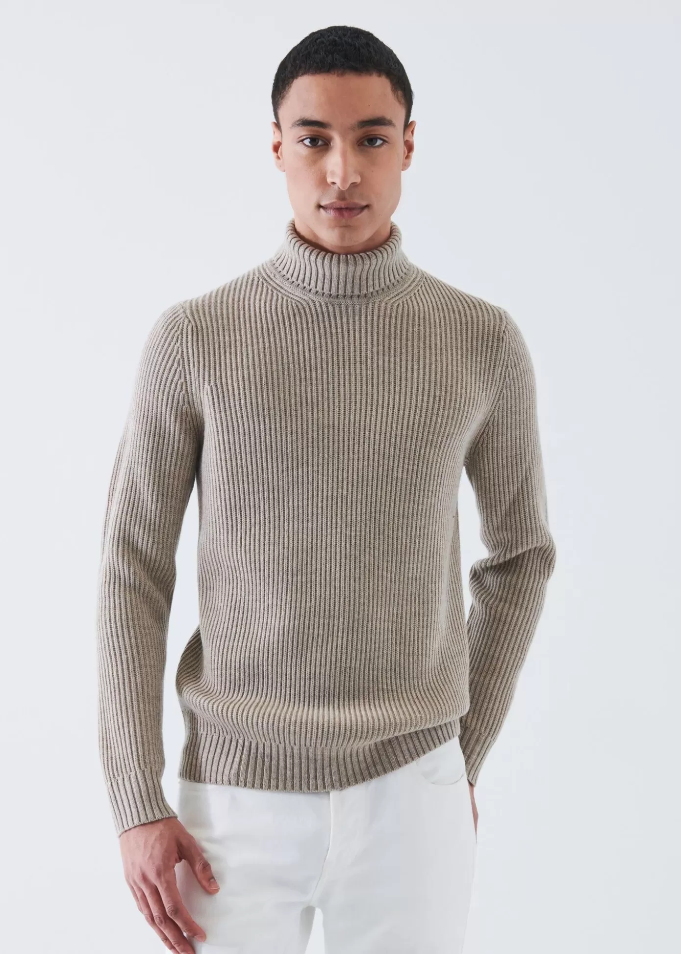 PATRICK ASSARAF Merino Ribbed Knit Turtleneck Cheap