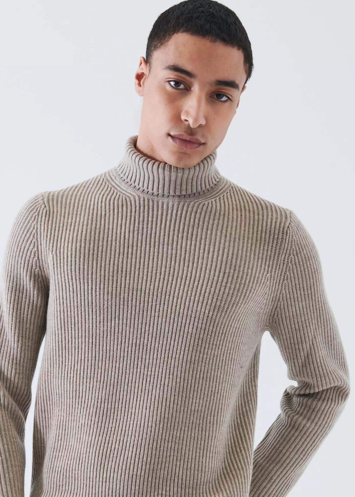 PATRICK ASSARAF Merino Ribbed Knit Turtleneck Cheap