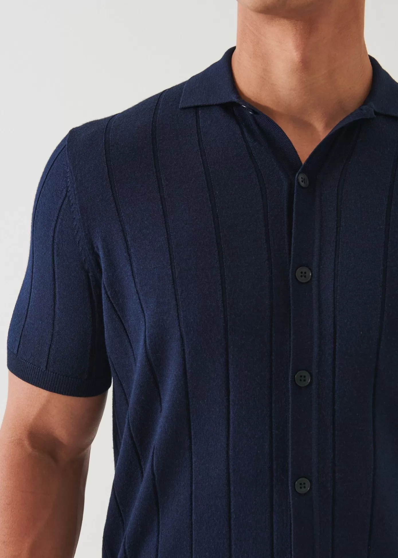 PATRICK ASSARAF Merino Wool-Silk Blend Knit Button Up Sale