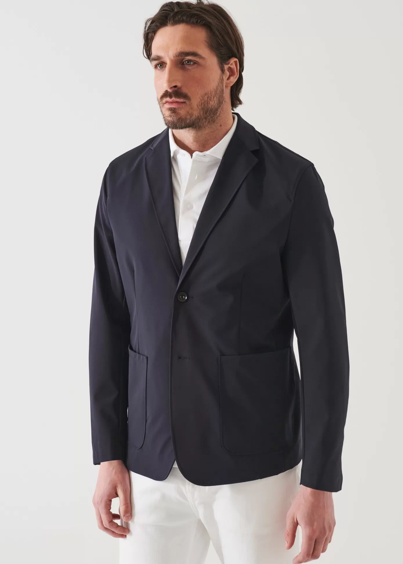 PATRICK ASSARAF Nucleo Nylon Stretch Two-Button Blazer Sale