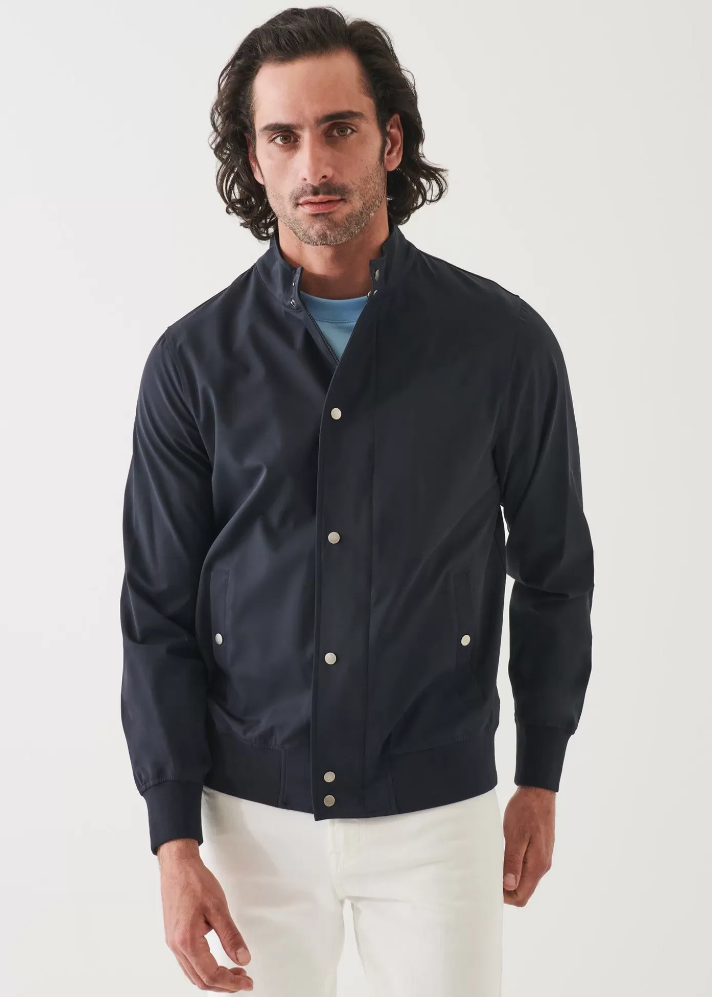 PATRICK ASSARAF Nylon Stretch Bomber Jacket Outlet