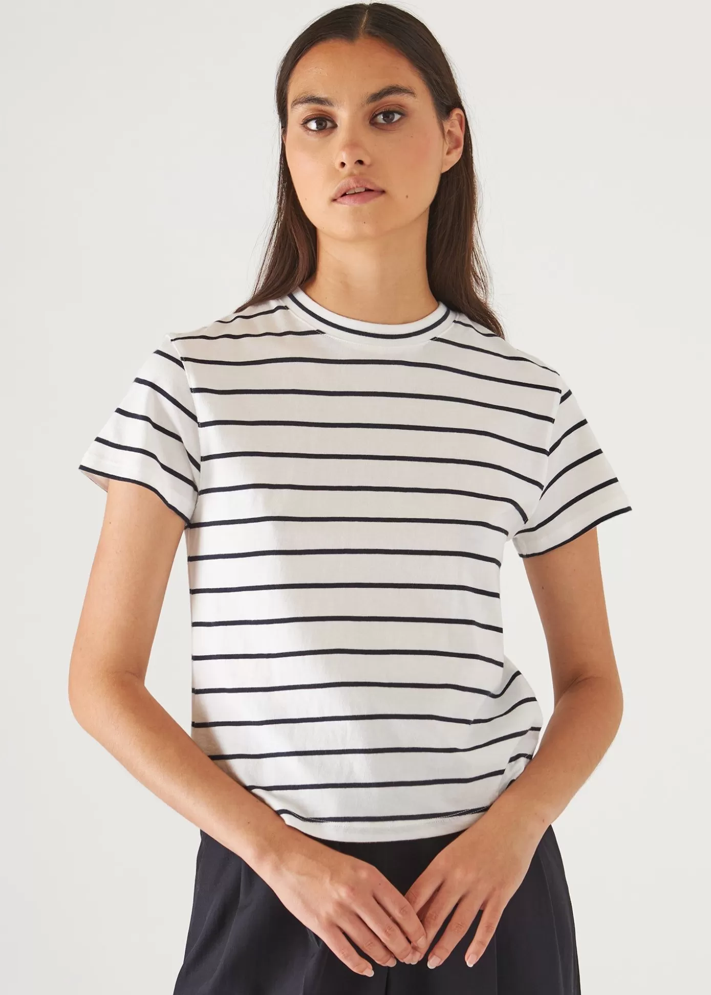 PATRICK ASSARAF Organic Pima Cotton Striped Baby T-Shirt Outlet