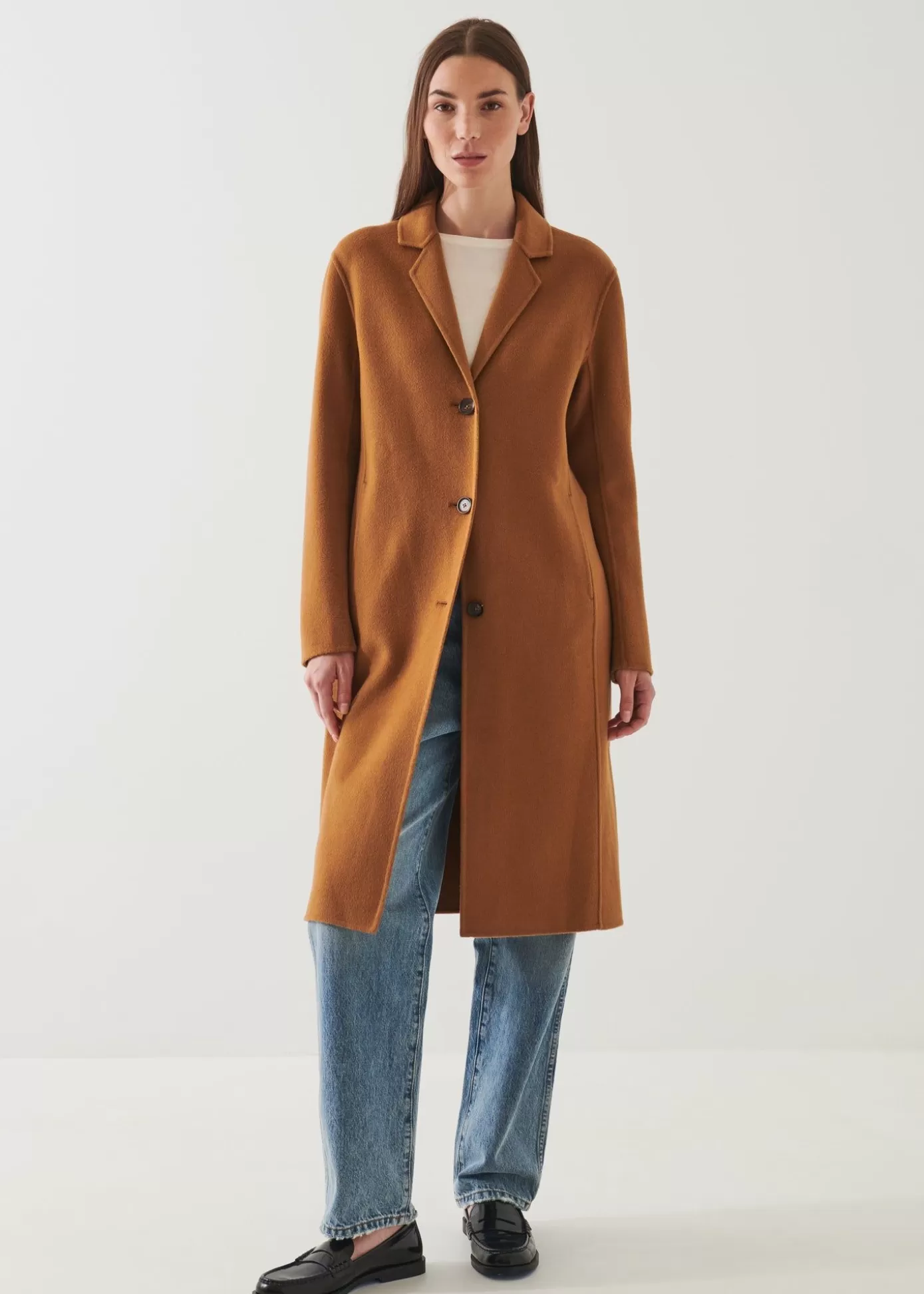 PATRICK ASSARAF Oversized Single Breasted Wool Coat Best