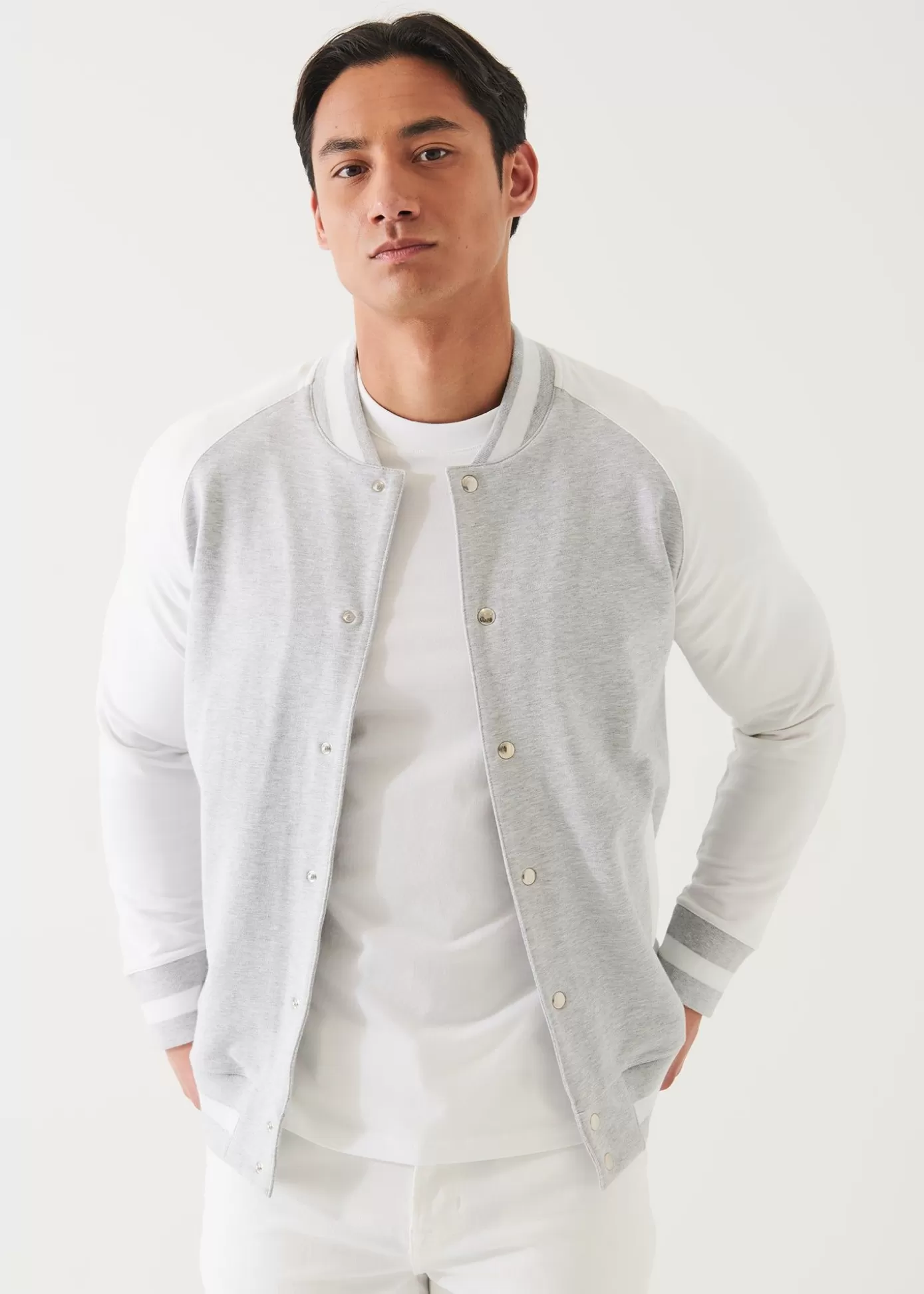 PATRICK ASSARAF Pima Cotton French Terry Bomber Jacket Online