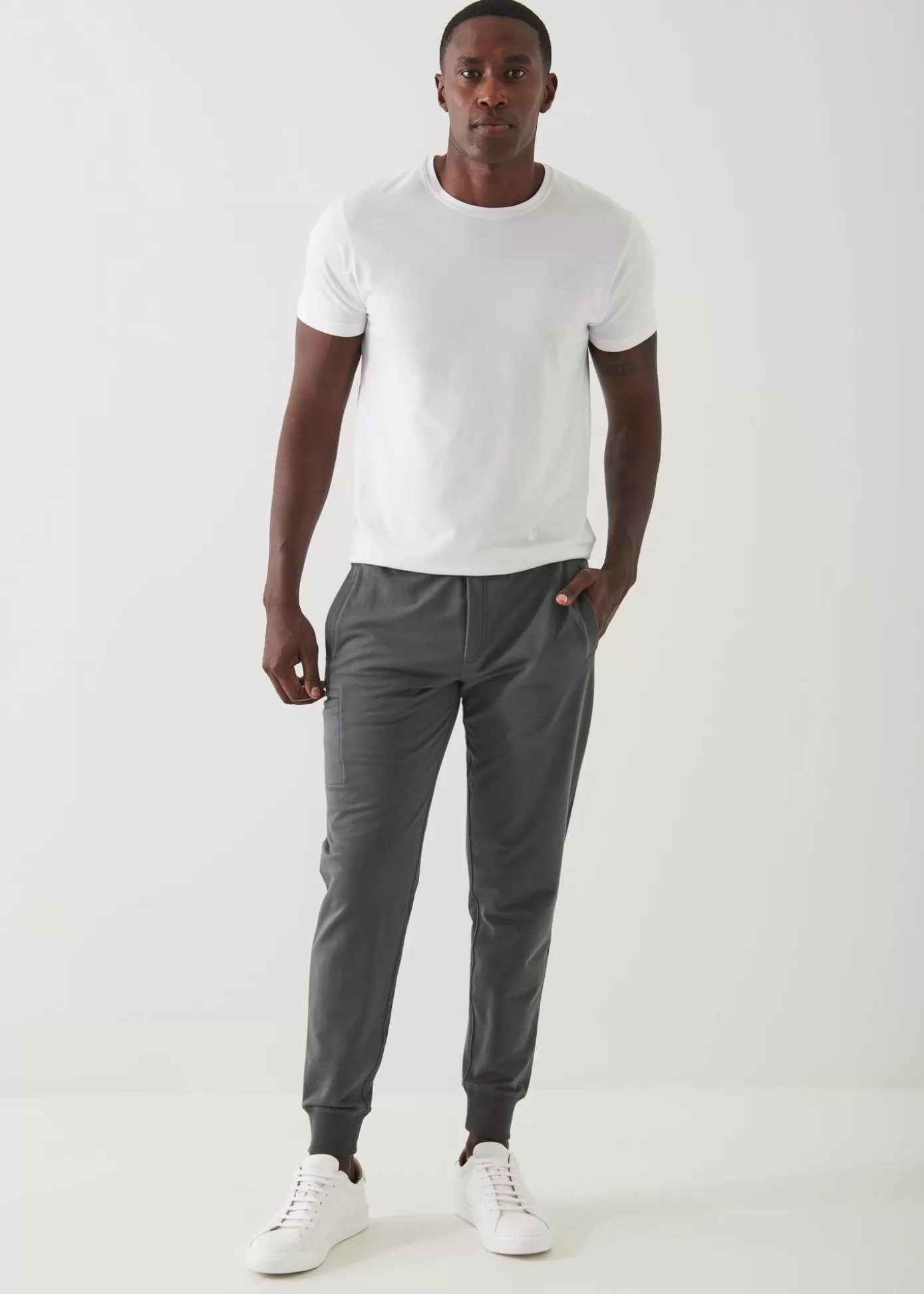 PATRICK ASSARAF Pima Cotton French Terry Jogger New