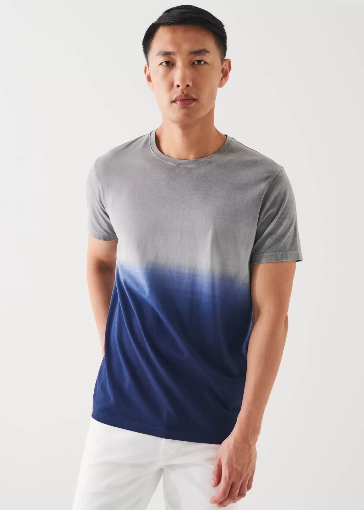 PATRICK ASSARAF Pima Cotton Stretch Degrade T-Shirt Discount