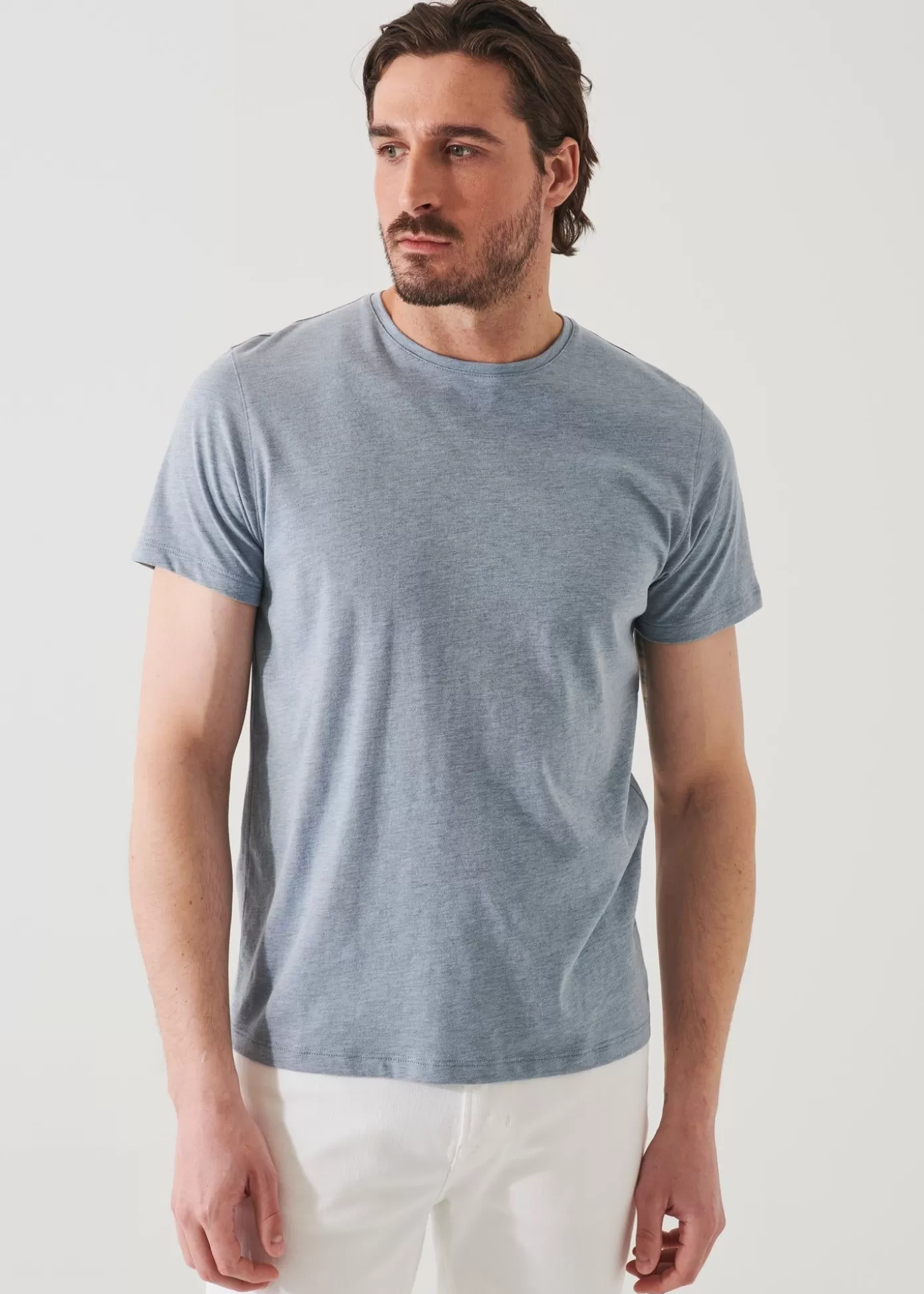 PATRICK ASSARAF Pima Cotton Stretch Overdye T-Shirt Discount