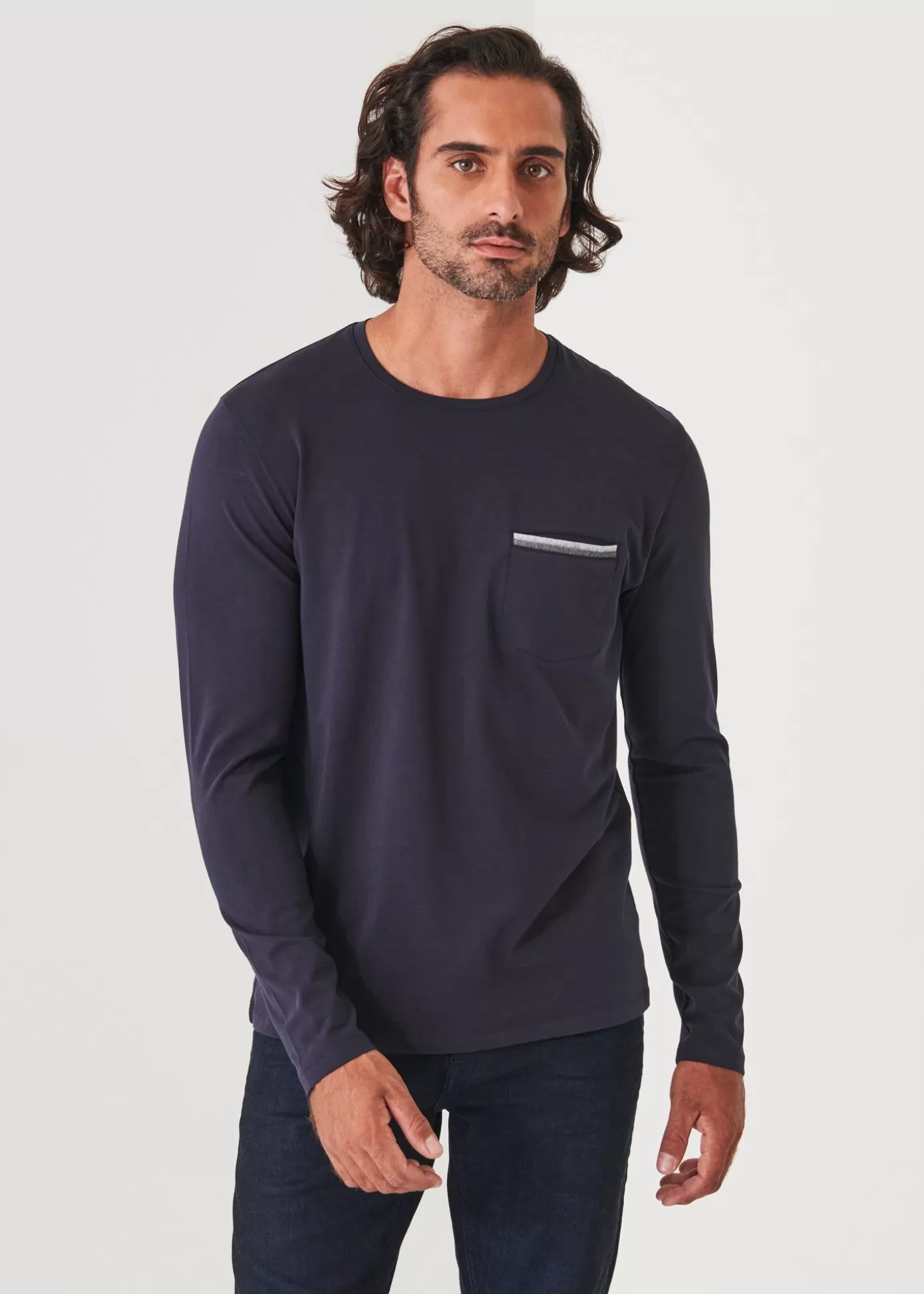 PATRICK ASSARAF Pima Cotton Stretch Pocket T-Shirt Flash Sale