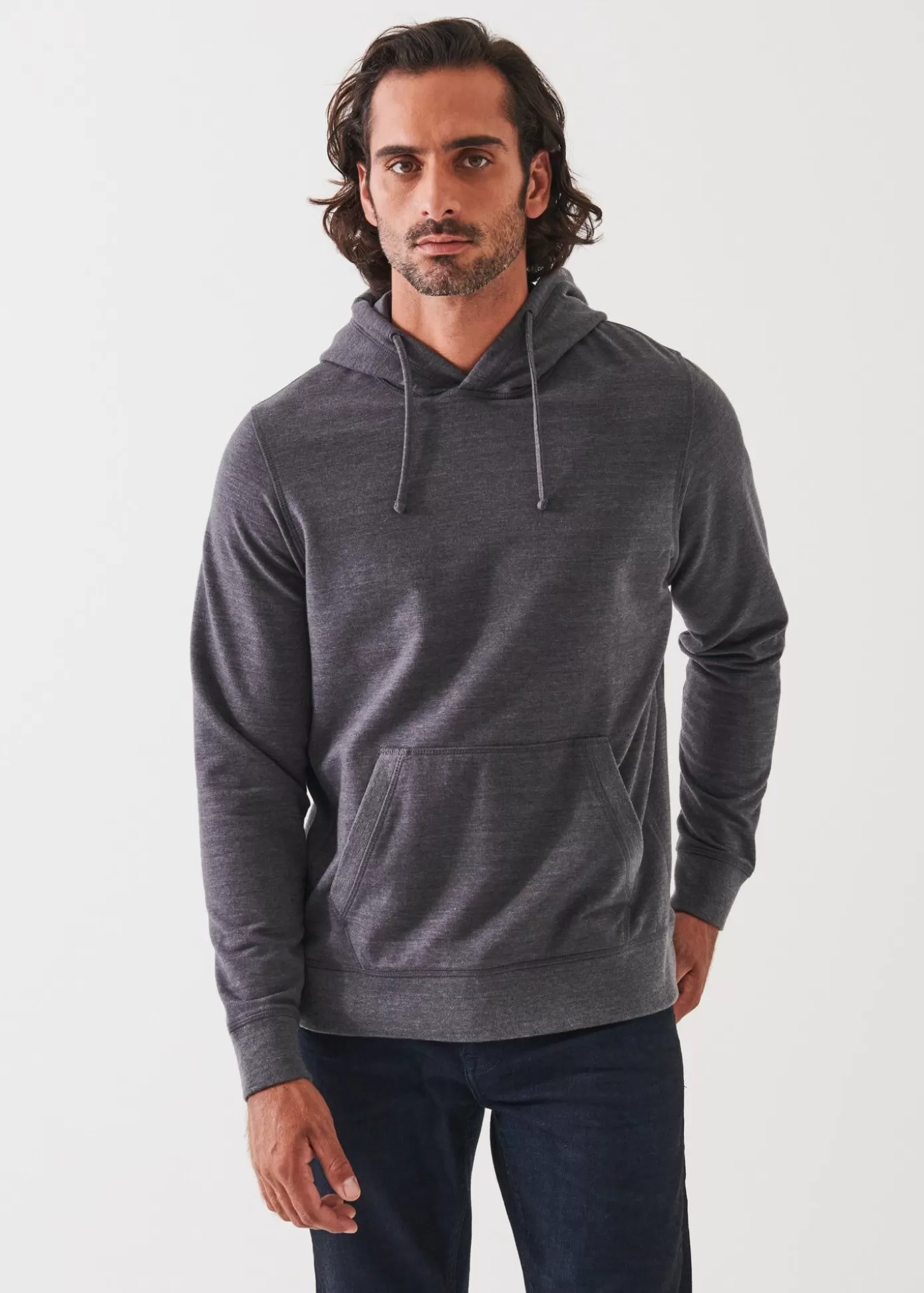 PATRICK ASSARAF Pima Stretch Fleece Hoodie Fashion