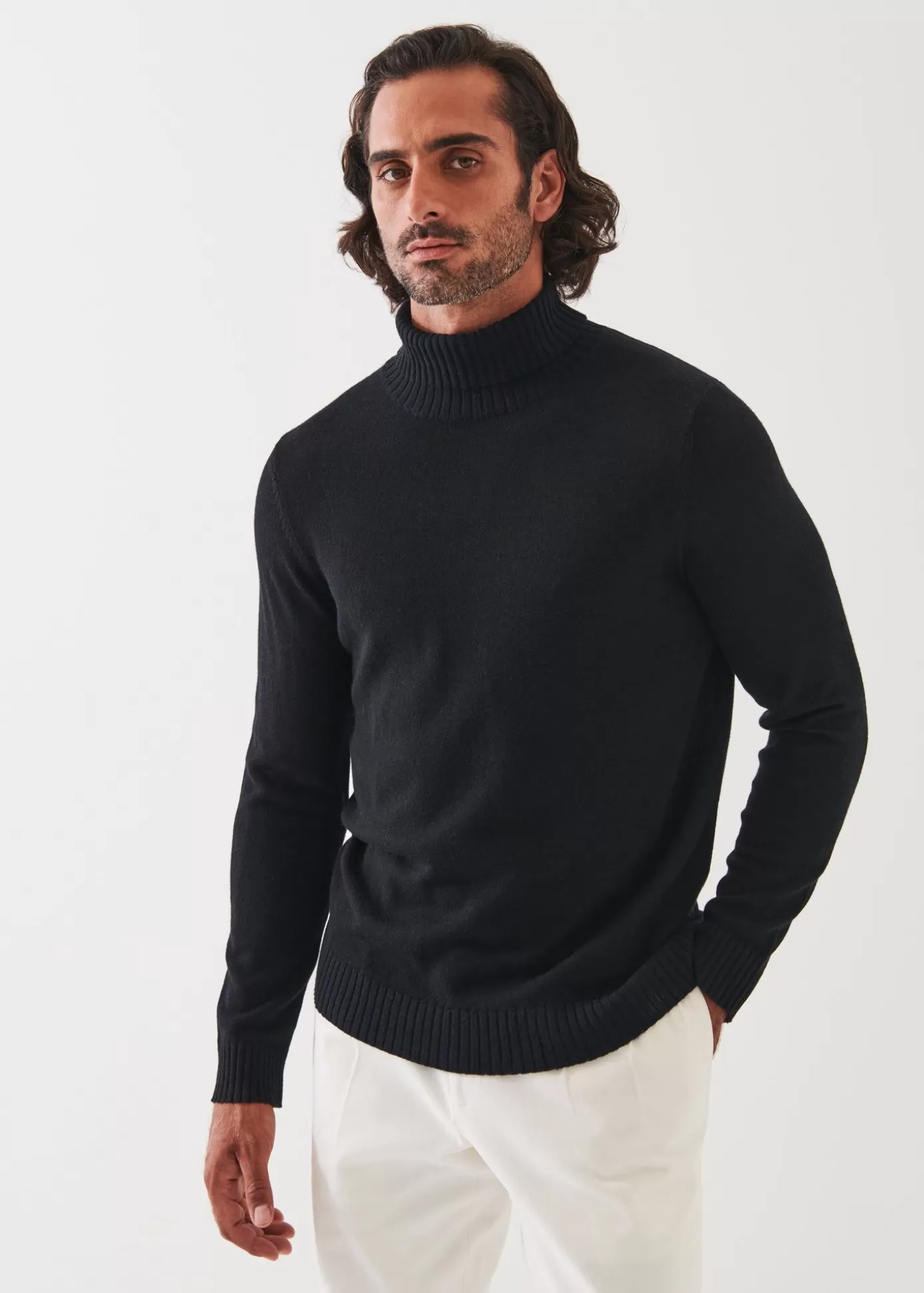 PATRICK ASSARAF Plaited Merino Wool Turtleneck Cheap