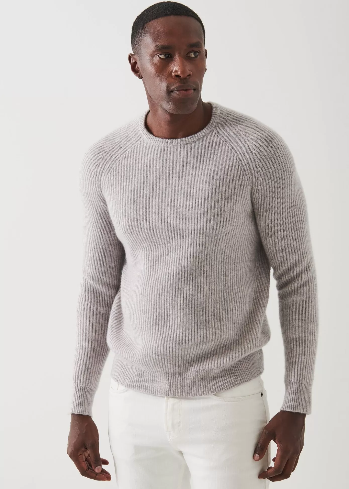 PATRICK ASSARAF Ribbed Cashmere Crewneck Online