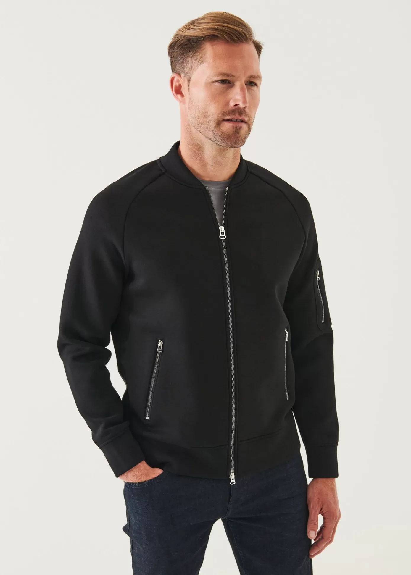 PATRICK ASSARAF Scuba Full-Zip Bomber Clearance