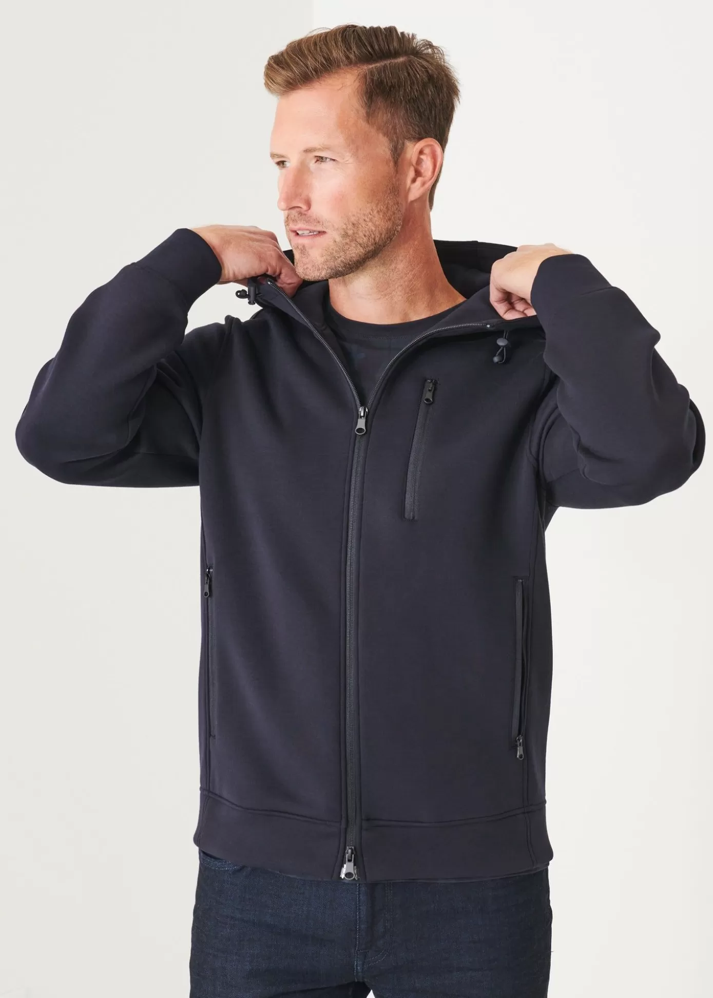 PATRICK ASSARAF Scuba Full-Zip Hoodie Store