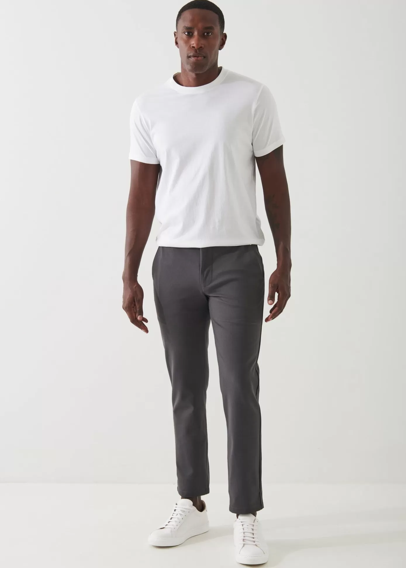 PATRICK ASSARAF Slim Stretch Chino Clearance