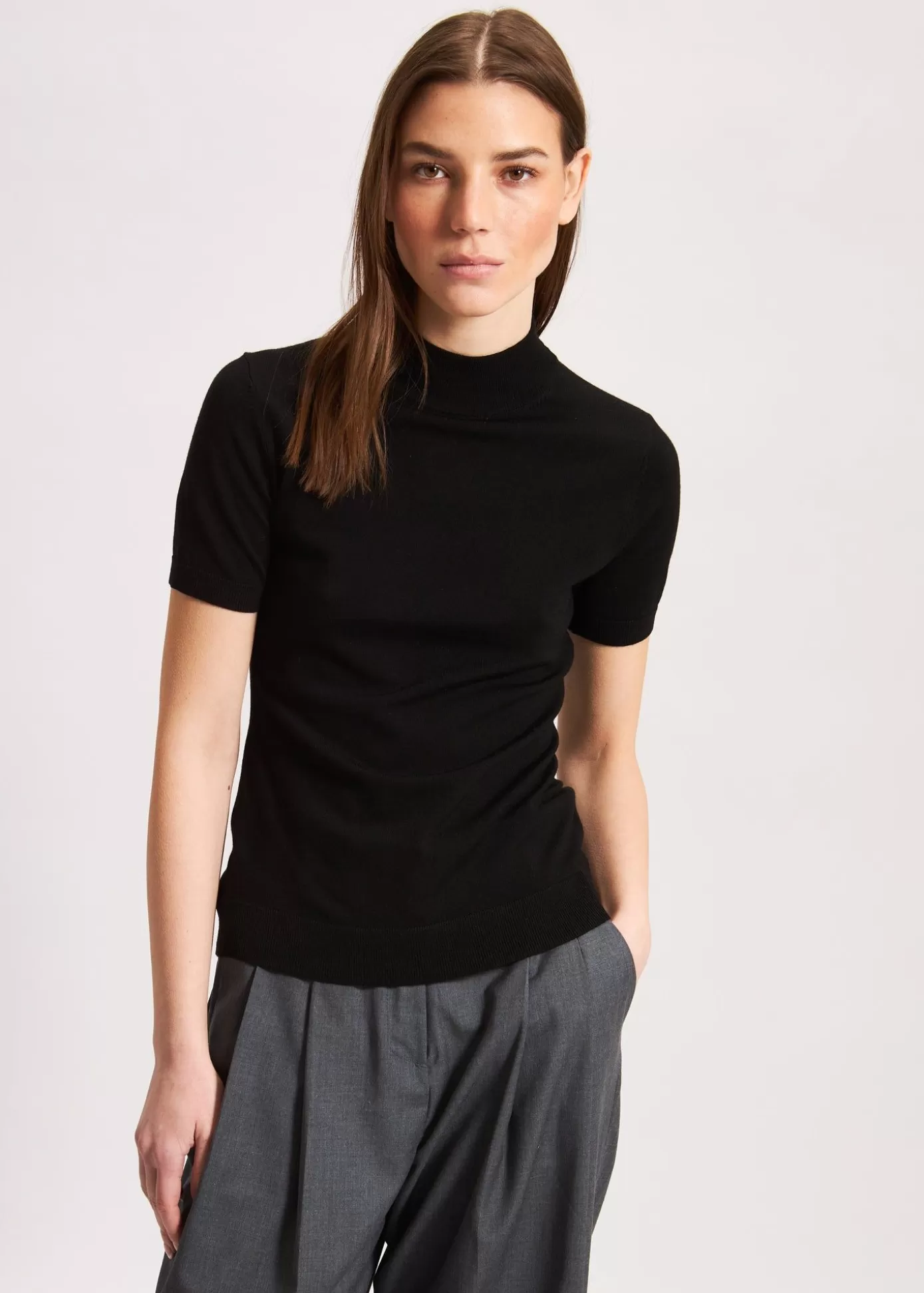 PATRICK ASSARAF Superfine Merino Mock Neck Outlet