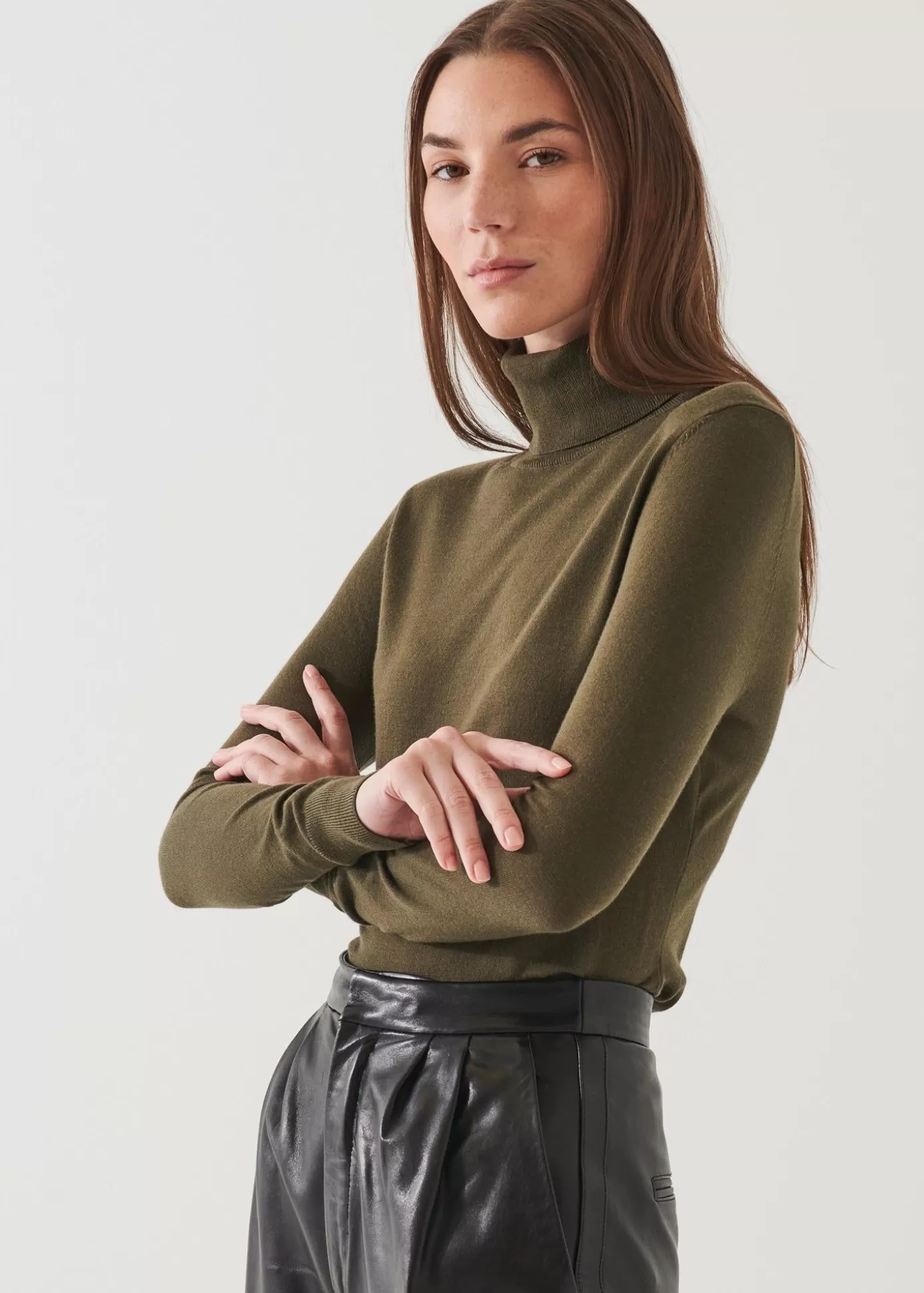 PATRICK ASSARAF Superfine Merino Turtleneck Discount