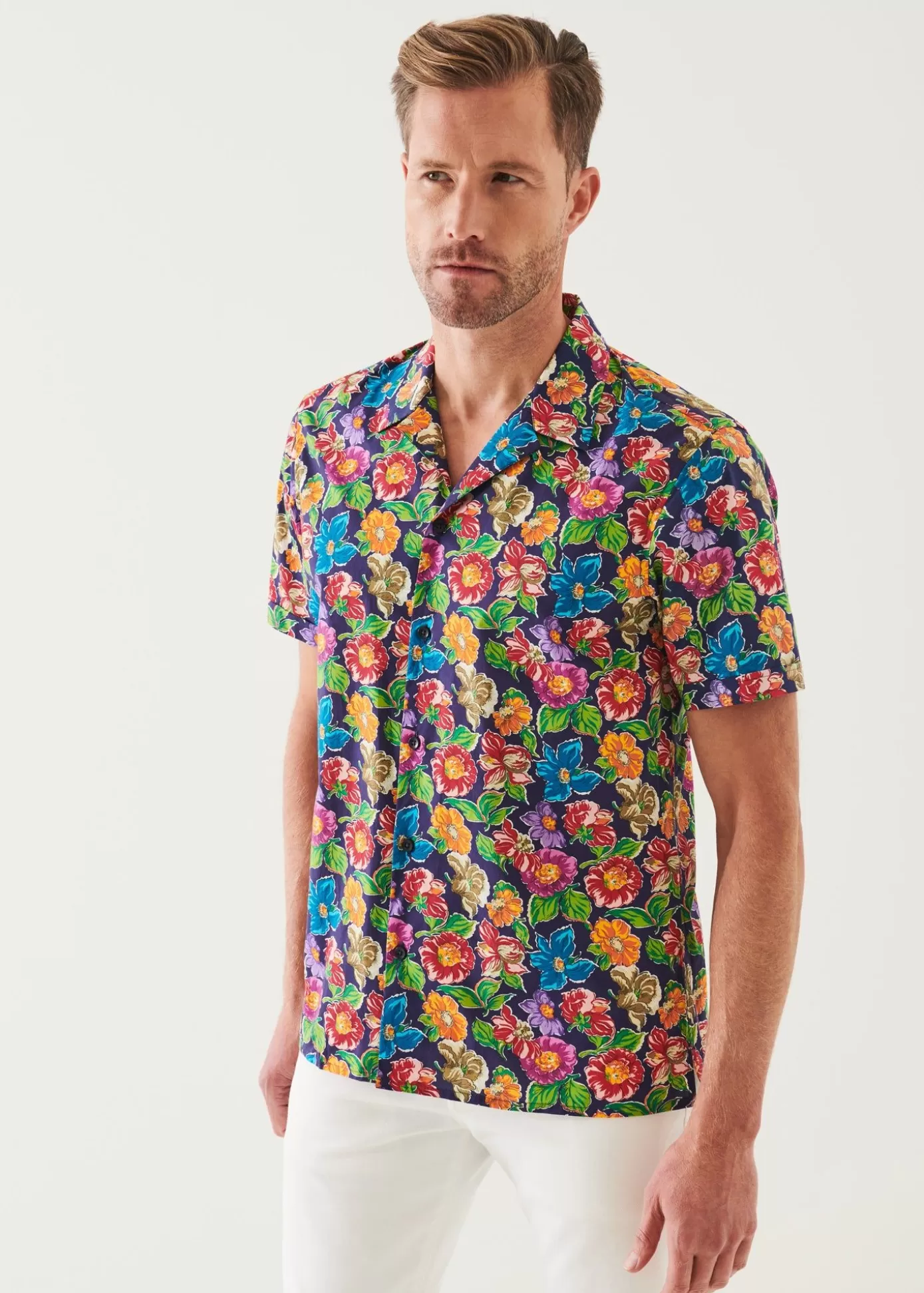 PATRICK ASSARAF Tropical Camp Collar Shirt Clearance