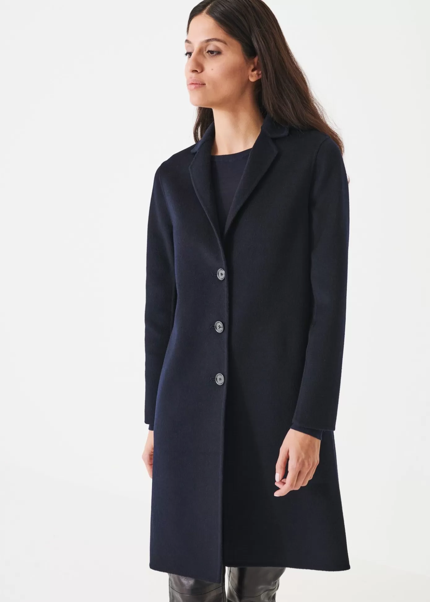 PATRICK ASSARAF Wool Cashmere Coat Discount