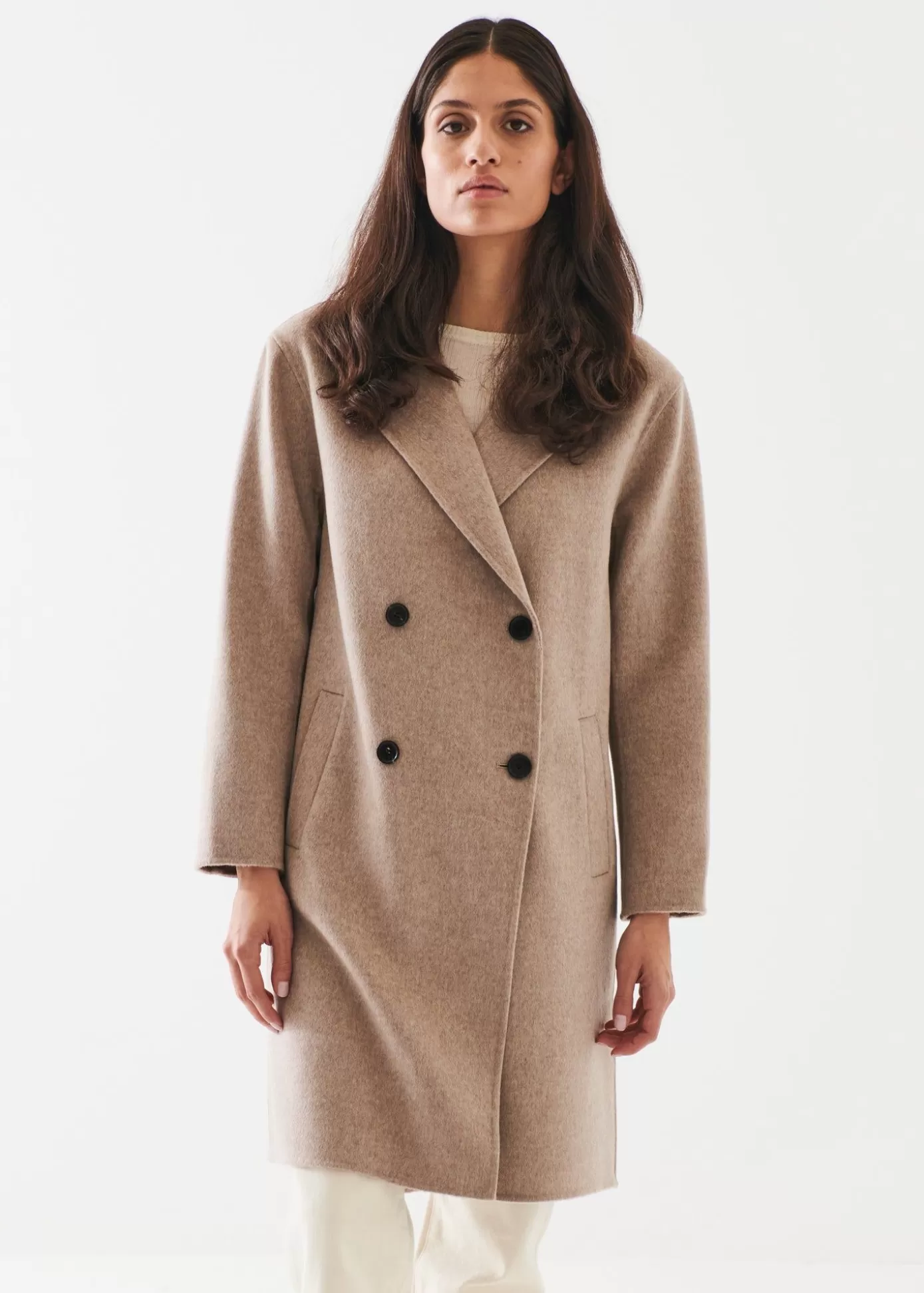 PATRICK ASSARAF Wool Cashmere Coat Clearance