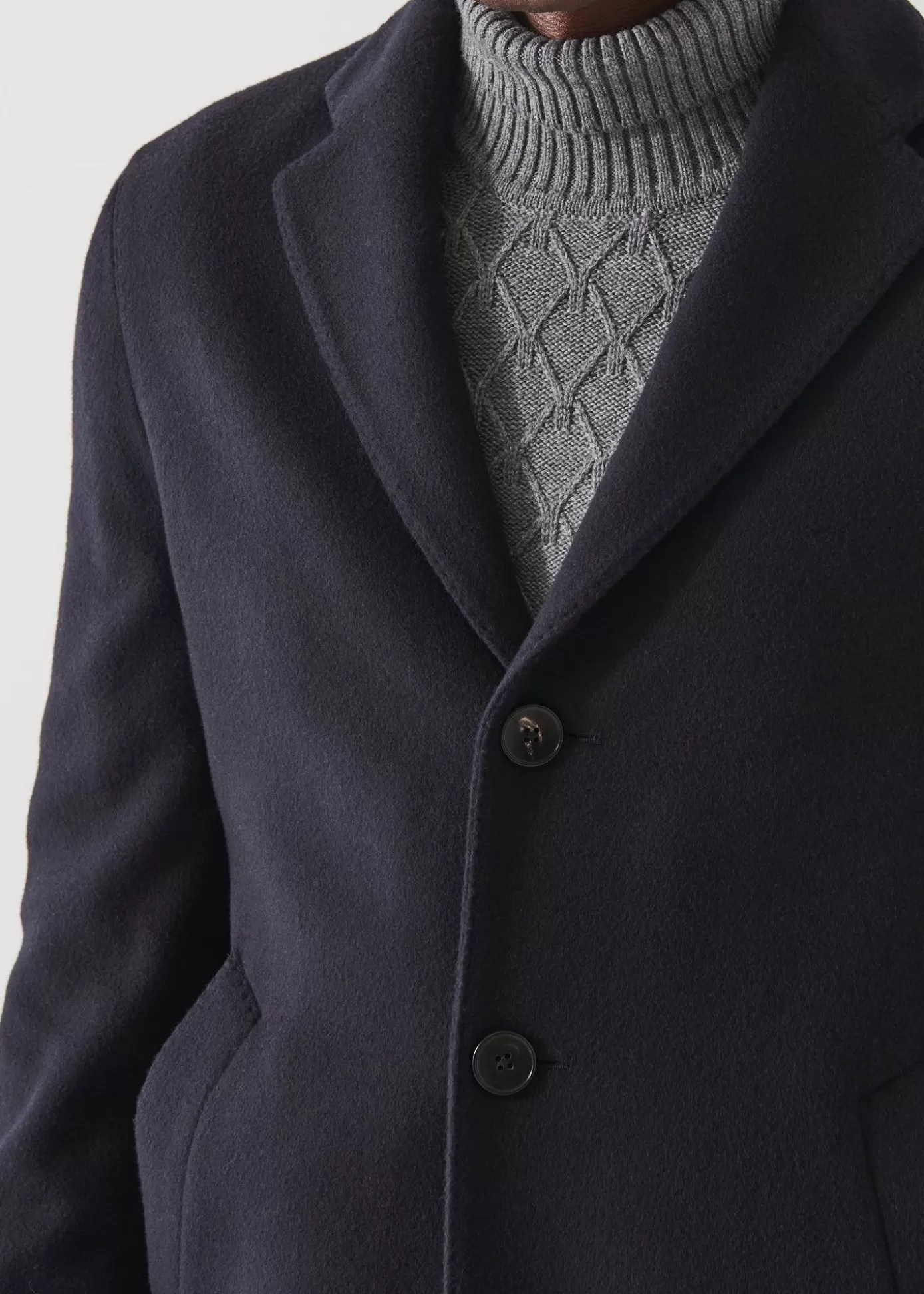 PATRICK ASSARAF Wool Overcoat Outlet